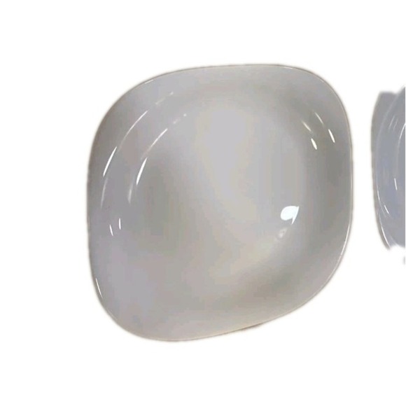 Gibson Ultra Opal Glass Break & Chip Resistant  Dinner Plate 11" Roundish Square - Picture 1 of 4